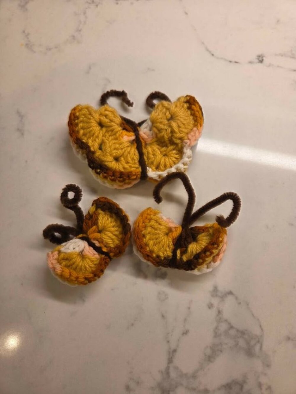 Vintage butterfly magnets